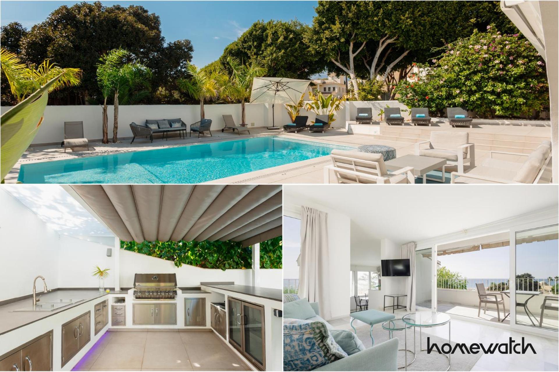 Дом отдыха 6 Bedroom Villa, With Heated Pool And Sea Views, Next To The Of Costabella Марбелья